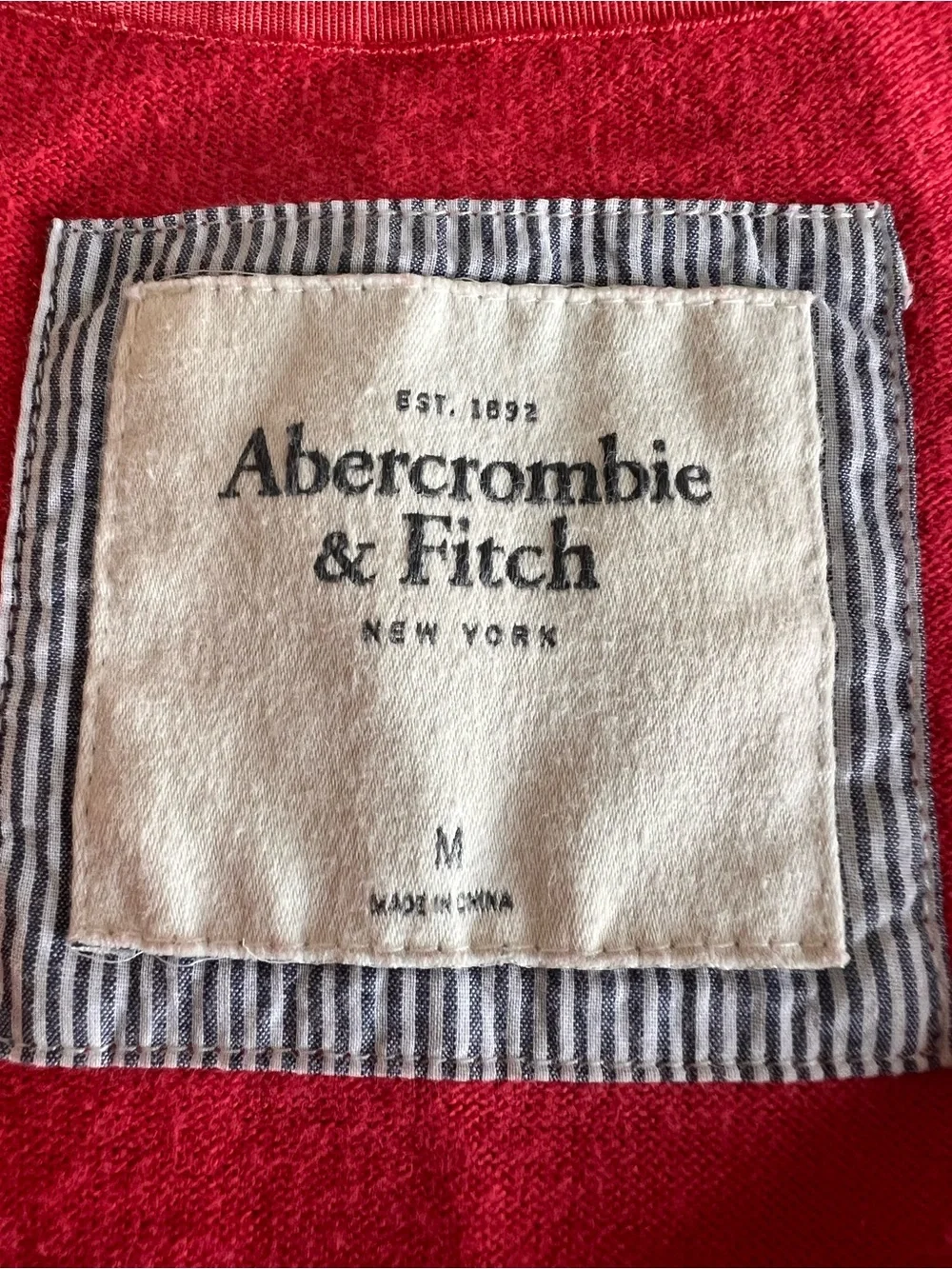 VTG Abercrombie & Fitch Cardigan M Fuschia Moose Button Front Pockets Preppy Y2K